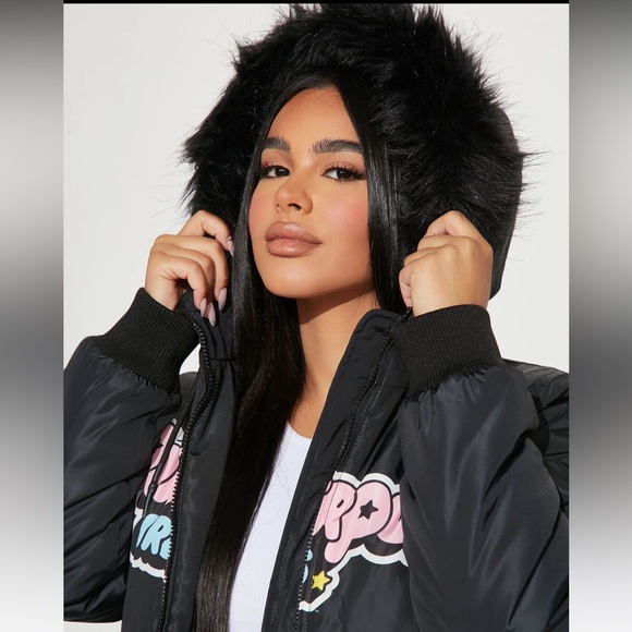 Power Puff Girls Women’s Hooded Bomber Jacket Fashion Nova Size Small - Picture 7 of 7